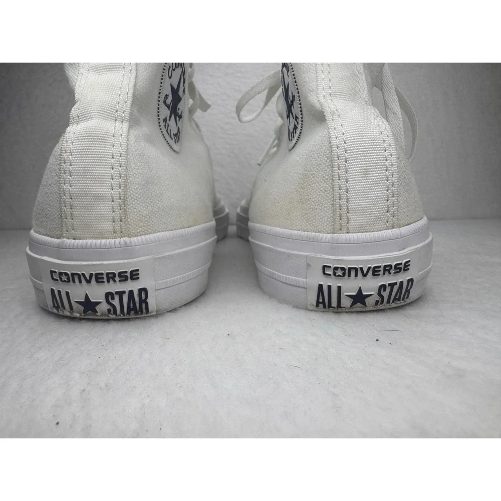 Converse Chuck‎ Taylor All Star Canvas Pro HiTop All White Men 10.5/Women 12.5